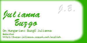 julianna buzgo business card