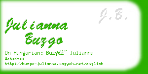 julianna buzgo business card